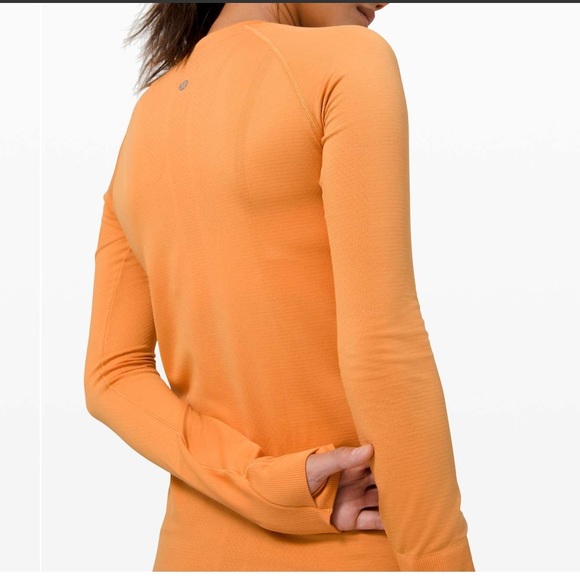 NWT - Lululemon - Women's Swiftly Tech LS 2.0 - Monarch Orange - Sizes: 8 & 10 - Picture 14 of 14